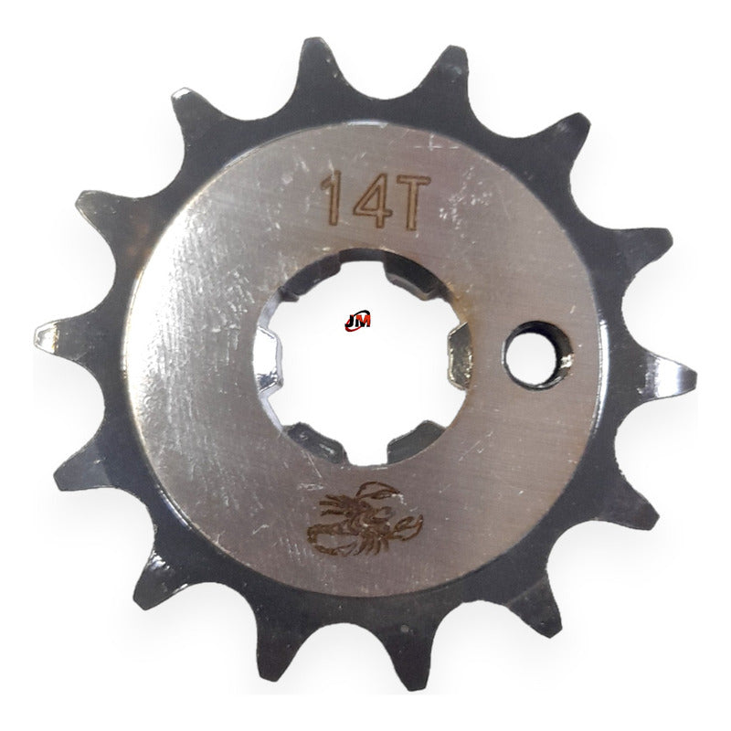 Kit Arrastre Fz 16 /2,0 (freno Banda) Revo Scorpion (14x40) Plateado