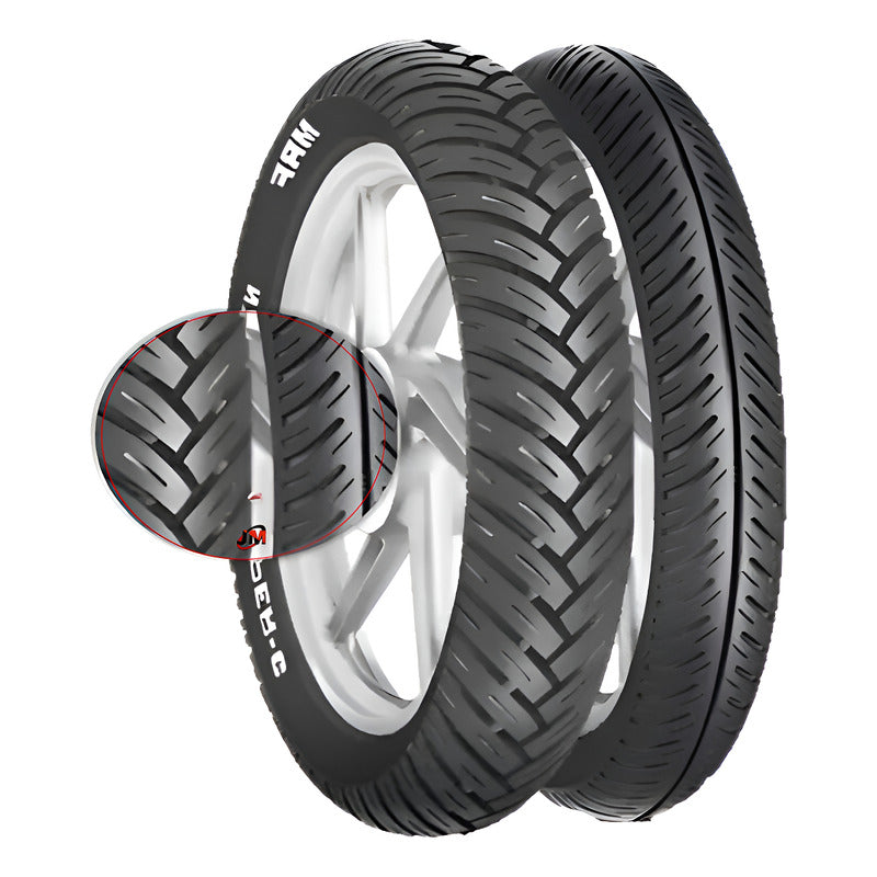 Llantas 120/80-17 Y 90/90-17 Mrf Zapper C/fs Combo Tl
