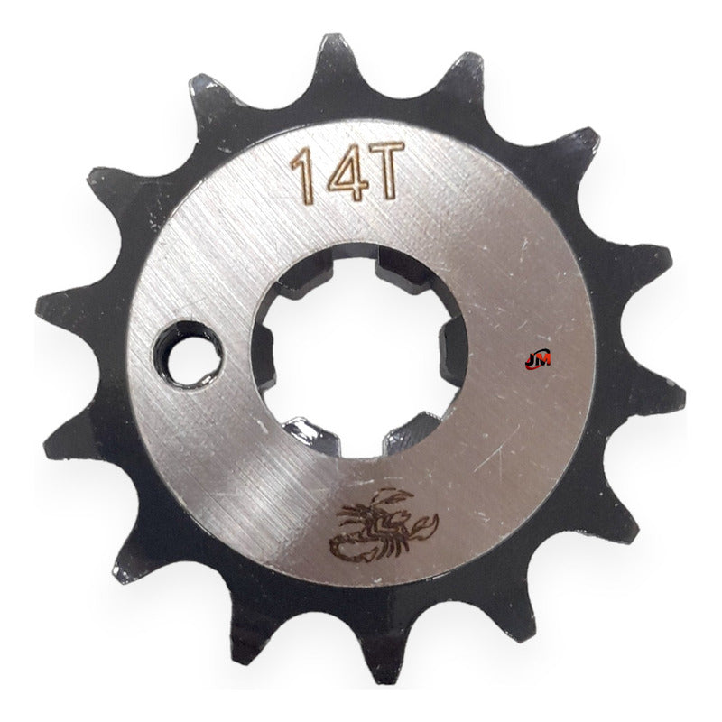 Kit Arrastre Fz 16 /2,0 (freno Banda) Revo Scorpion (14x41) Plateado