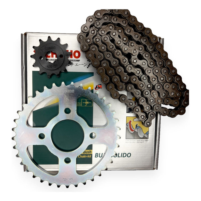 Kit Arrastre Xpulse 200 /hunk 190 (13x37) 520hs-106 Choho Plateado