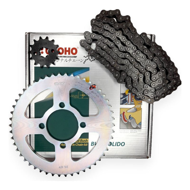 Kit Arrastre Xtz 125 (14x50) /428hs-132 Choho Plateado