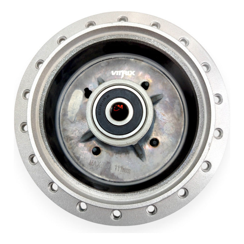 Campana Trasera Boxer Ct 100 Con Balineras Vitrix Plateado