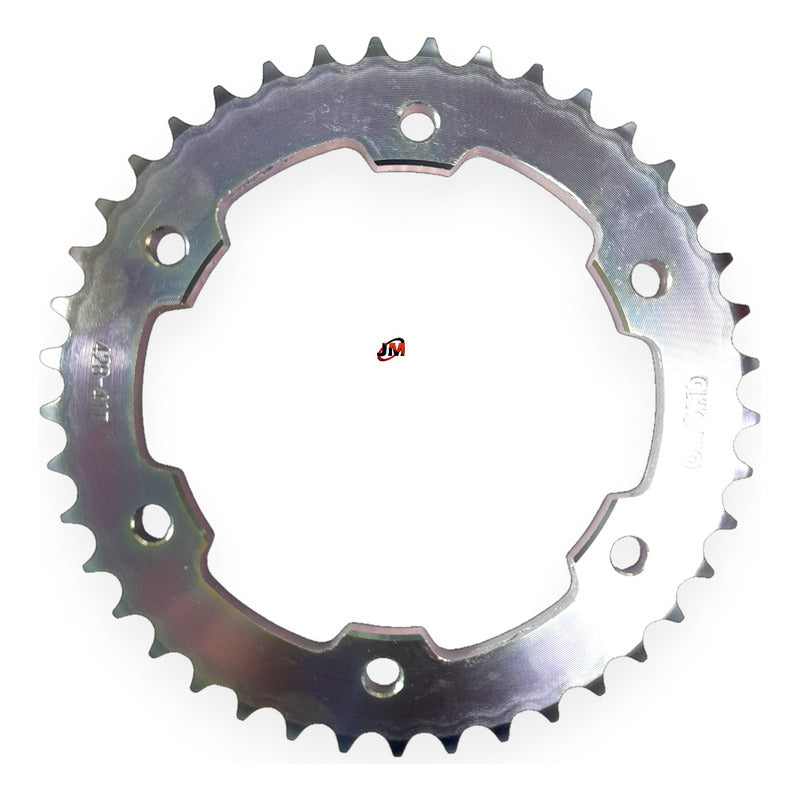 Kit Arrastre O-ring Fz 2,0/fi Freno Dis(14x41)428ho128 Choho Plateado