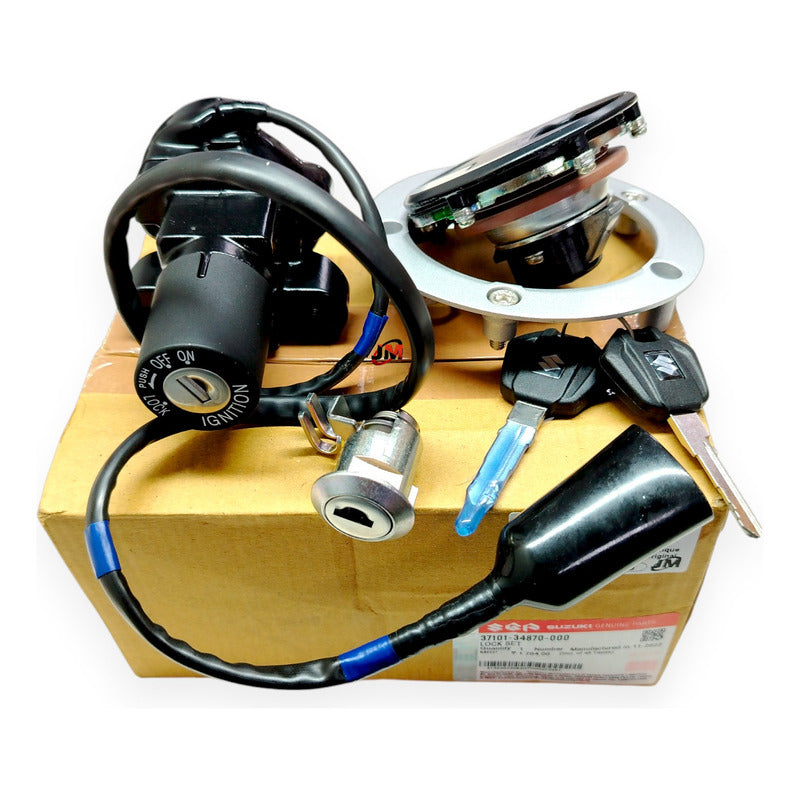Kit Switch Encendido + Tapa Tanque Gixxer 250 Suzuki