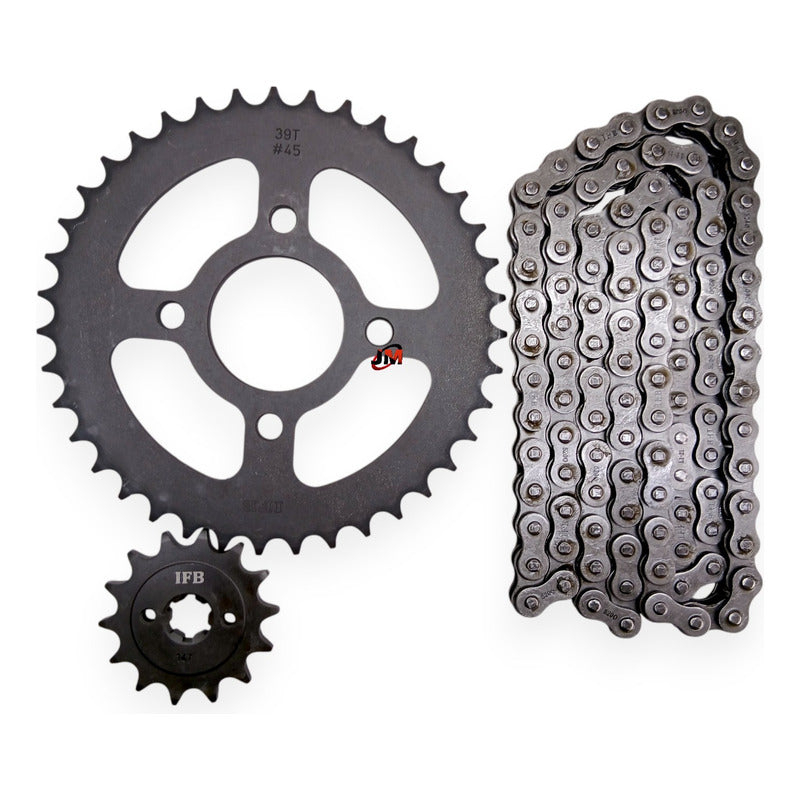 Kit Arrastre Pulsar 180 Ug /200 /220 (39t/14t) 520ho Ifb Negro