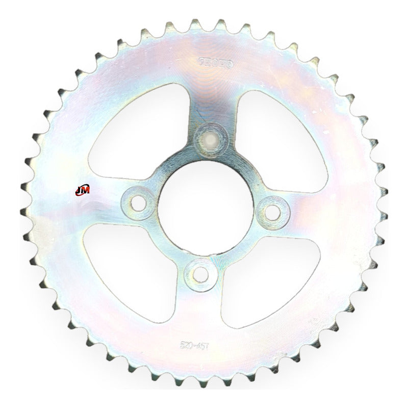 Kit Arrastre Apache 200 Rtr (13x45) /520hs-120 Choho Plateado