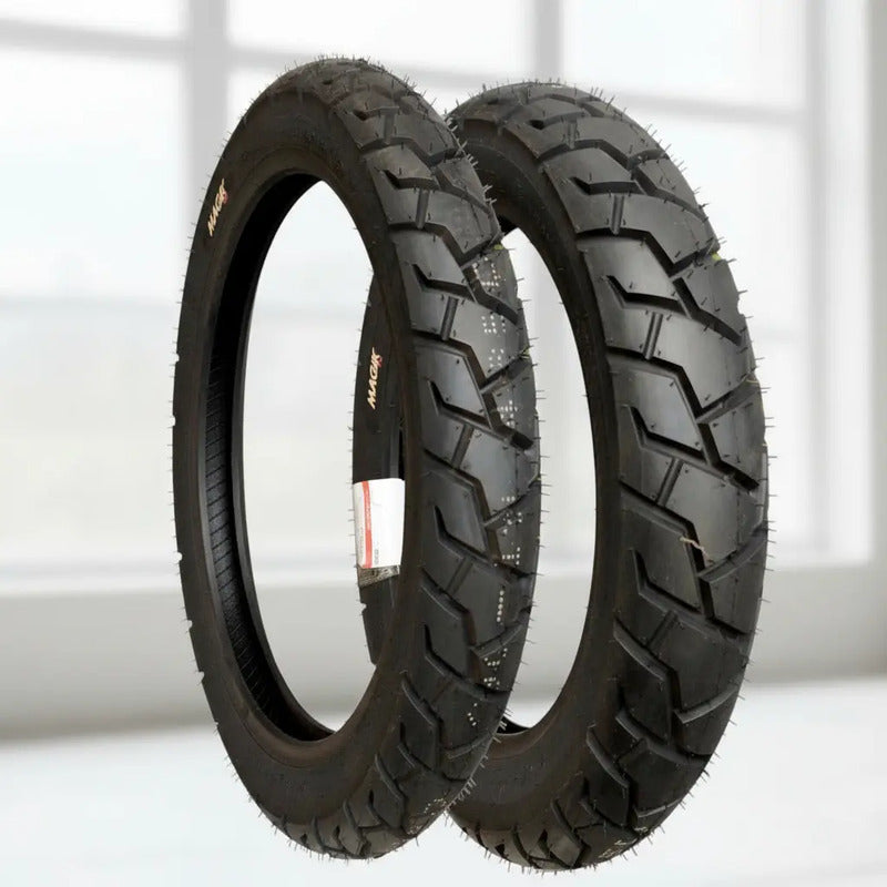 Llantas 110/90-17 Y 90/90-19 Magik Tire Mgk485d Combo Tt