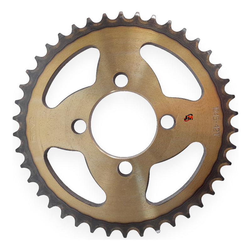 Kit Arrastre Discover 100-100 Sport/platino 110 Revo Termico Dorado Oscuro