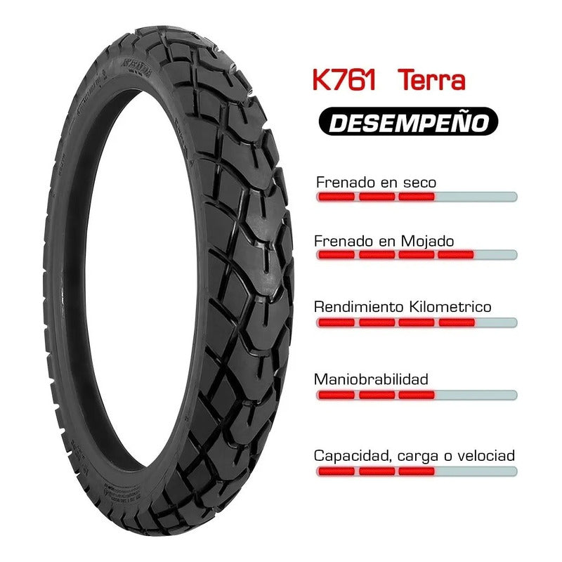 Llantas 120/80-17 Y 90/90-17 Kenda K761 Combo Tl