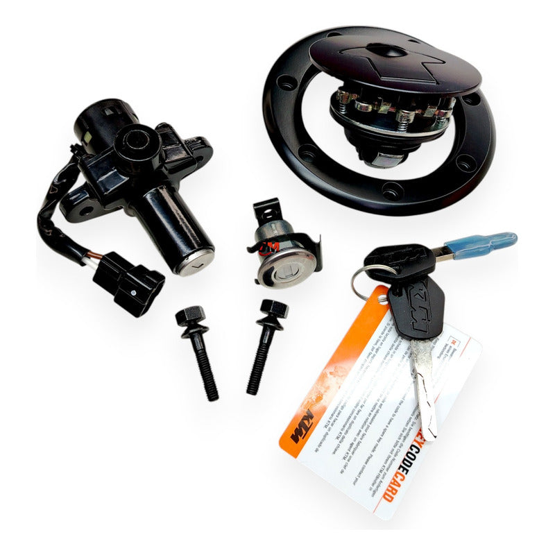 Kit Switch Encendido + Tapa Tanque + Seguro Duke 200 Ng Ktm