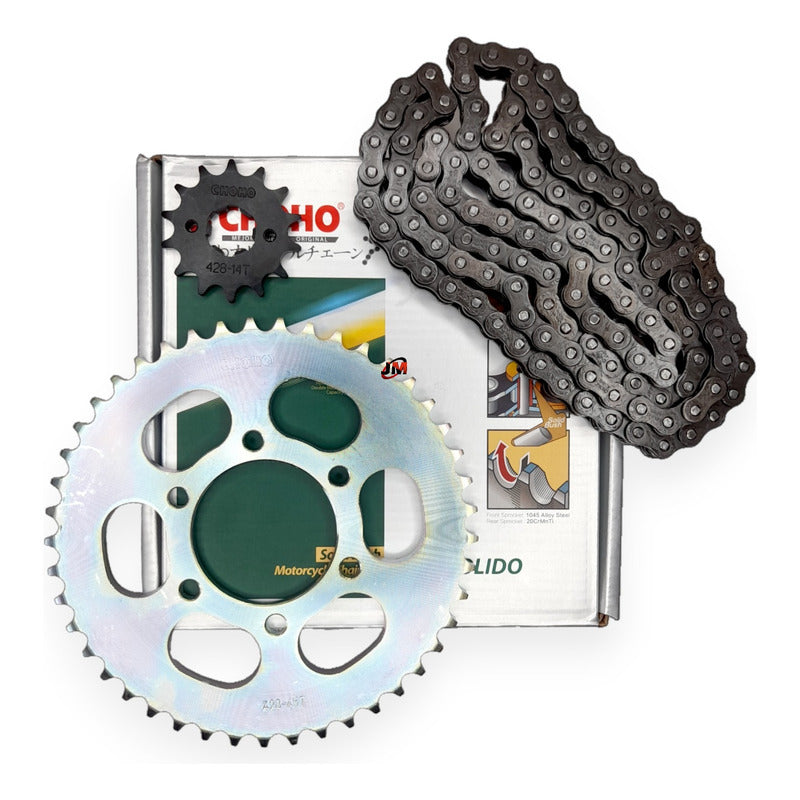 Kit Arrastre Xtz 150 (14x45) /428hs-124 Choho Plateado