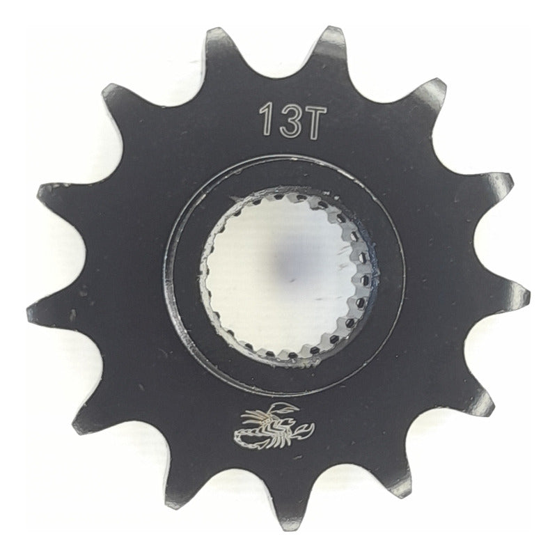Kit Arrastre Xtz 250 Revo Scorpion (13x40)/520h-120 Dorada Plateado