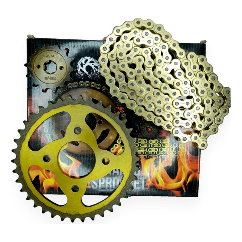 Kit Arrastre Pulsar 180 Ug-gt 200/220 Revo Termico (14x38)