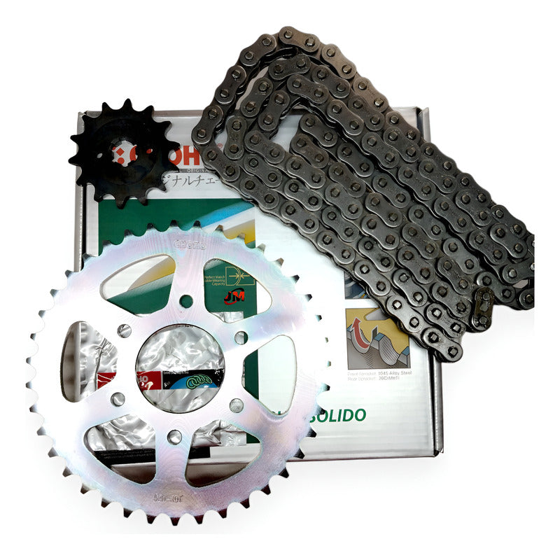 Kit Arrastre Pulsar 200 Ns-as-rs-fi (14x39) /520hx-120 Choho Plateado