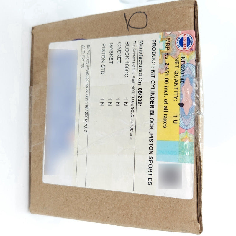 Kit Cilindro Completo Tvs 100 Sport Original Tvs