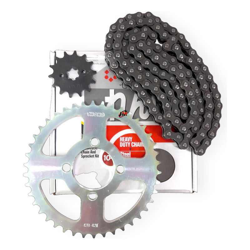 Kit Arrastre Boxer Ct 100 /platino 100(14x42) 428h-120 Choho Plateado