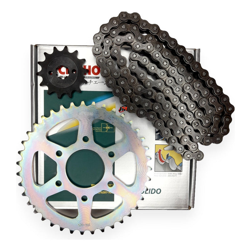 Kit Arrastre Pulsar 200 Ns-as-rs-fi (14x39) 520hs-110 Choho Plateado