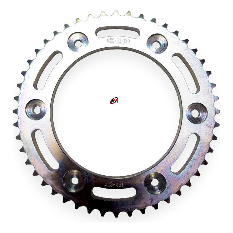 Kit Arrastre Xr 190 /xre 190l (16x48) /428hs-128l Choho Plateado