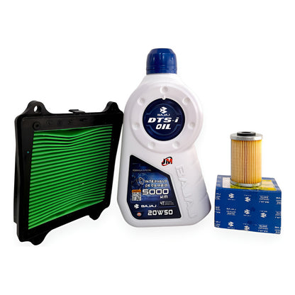 Aceite Bajaj 1.2l +filtro Aceite+filtro Aire Pulsar Ns200 Fi