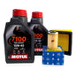Aceite Motul 10w-40 X2 +filtro Aceite + Aire Duke 200/390 Ag