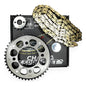 Kit Arrastre Cb 190 R Revo Scorpion (15x45)/428h-132 Dorada Plateado