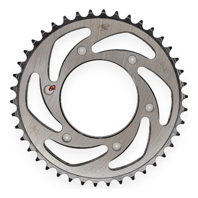 Kit Arrastre Sz-r /sz-rr Revo Scorpion (14x42) 428h-132 Dora Plateado