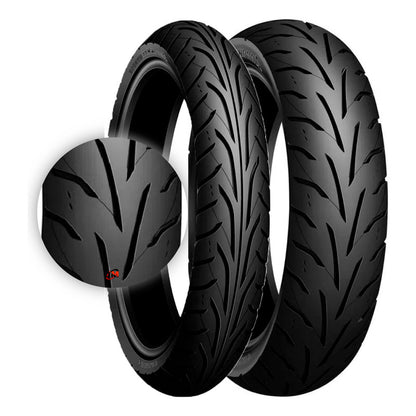 Llantas 130/70-17 Y 100/80-17 Dunlop Gt601 Combo Tl