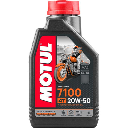 Aceite De Motor Para Motos Y Cuatriciclos 4t Motul 7100 Sintético 20w-50 1l