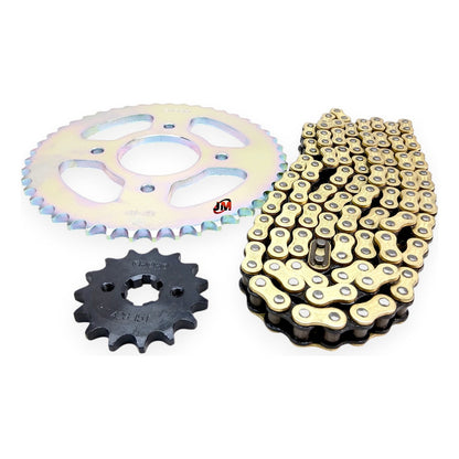 Kit Arrastre Suzuki Gixxer 150 Sf /fi (15x45) Dorado Choho Dorado Oscuro