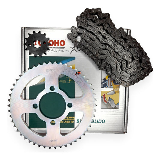Kit Arrastre Xtz 125 (14x50) /428hs-132 Choho Plateado