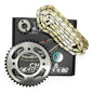 Kit Arrastre Cbf 125 Revo Scorpion (14x43) 428h-132 Dorada Plateado