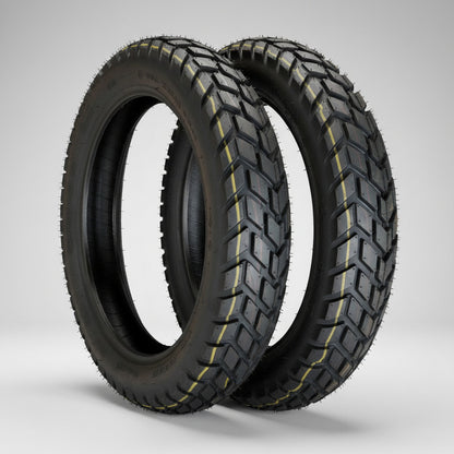 Llantas 110/90-17 Y 90/90-19 Queen Mr923 Combo Tt