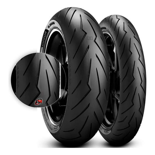 Llanta 180/55-17 Y 120/70-17 Pirelli Diablo Rosso 3 Combo Tl