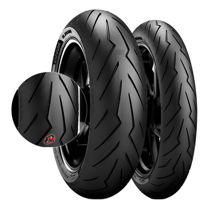 Llanta 140/70-17 Y 100/80-17 Pirelli Diablo Rosso 3 Radial