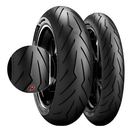 Llanta 140/70-17 Y 100/80-17 Pirelli Diablo Rosso 3 Radial