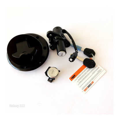 Kit Switch Encendido+tapa Tanque+seguro Duke 200ng/250ng/390
