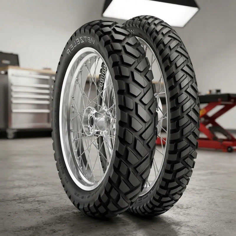 Llantas 120/80-18 Y 90/90-21 Metzeler Enduro 3 Sahara Combo