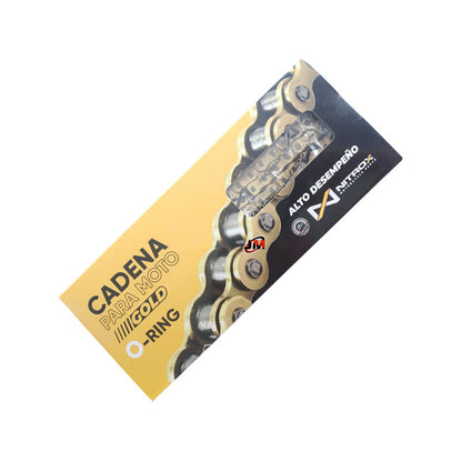 Cadena 428ho-132l Dorada Orring Nitrox Auteco