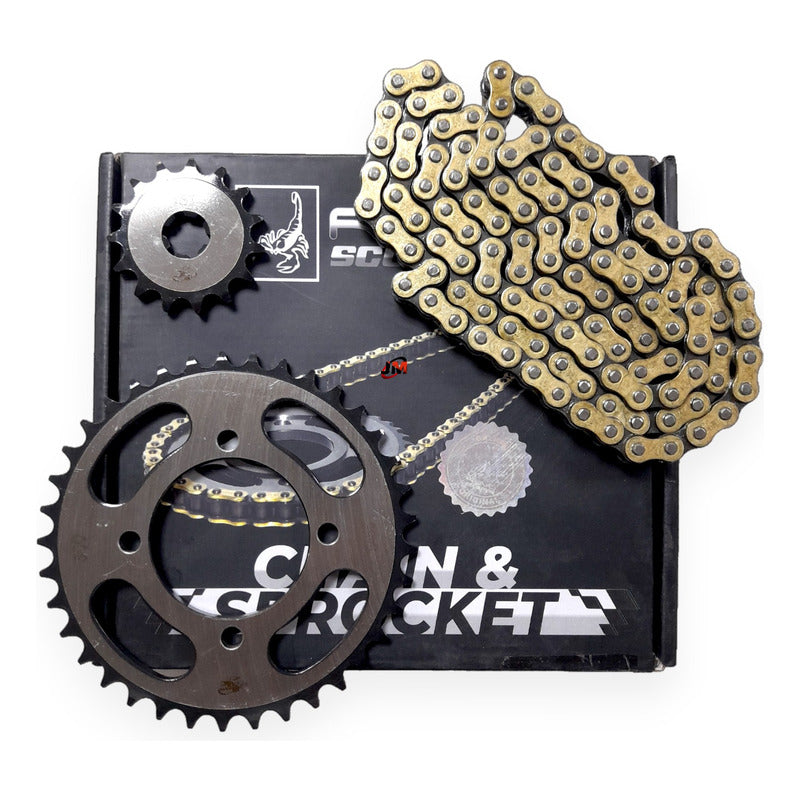 Kit Arrastre Crypton 110 Revo Scorpion (15x37) /428h-118 Dor