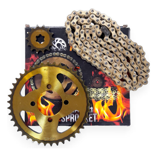 Kit Arrastre Ax 100-115 Revo Termico (14-42) 4h /428h-118 Dorado Oscuro