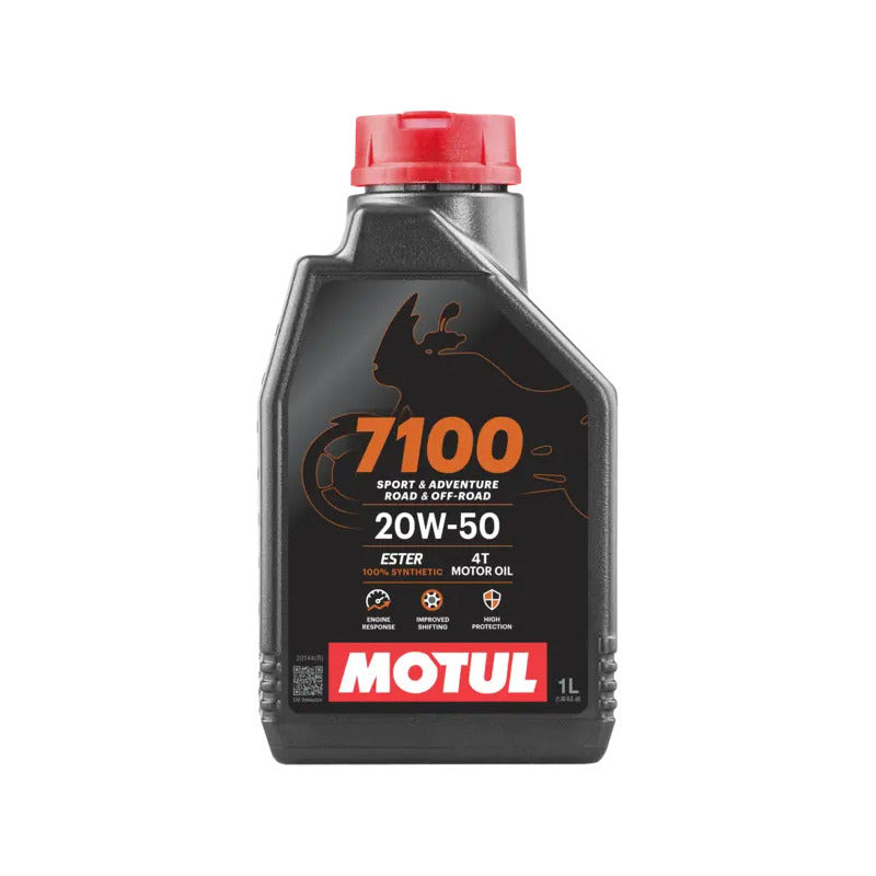 Aceite De Motor Para Motos Y Cuatriciclos 4t Motul 7100 Sintético 20w-50 1l