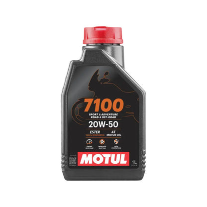 Aceite De Motor Para Motos Y Cuatriciclos 4t Motul 7100 Sintético 20w-50 1l