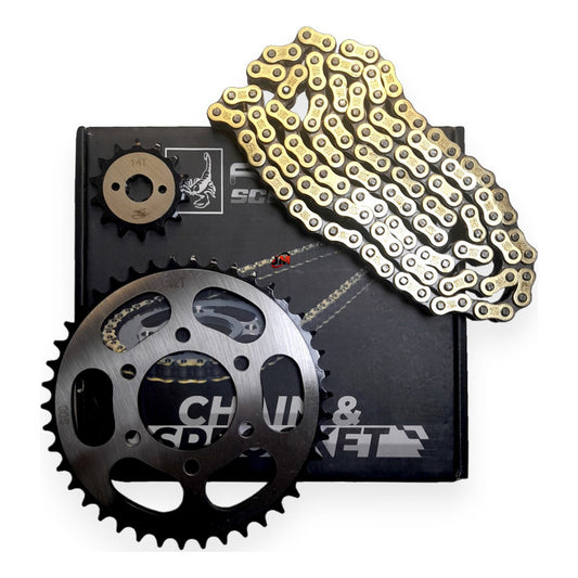 Kit Arrastre Boxer Bm100/s Classic Revo Scorpion (14-42) 6h Plateado