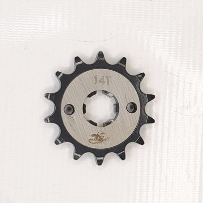 Kit Arrastre Xtz 125 Revo Scorpion (14x50)4h/428h-132 Dorada Plateado