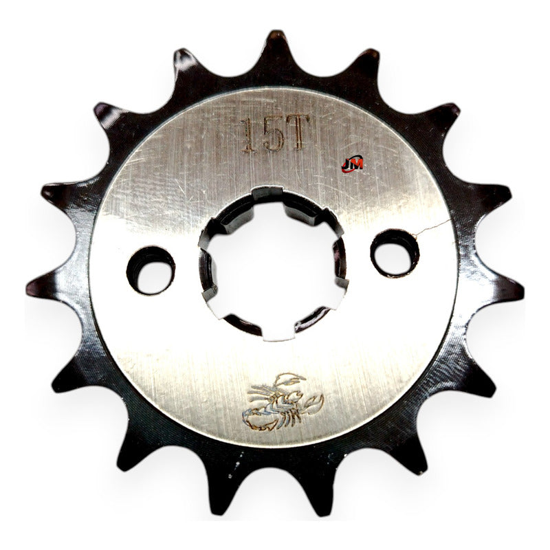 Kit Arrastre Fz 2,0 /2,0 Fi (freno Disco Tras) Revo Scorpion Plateado