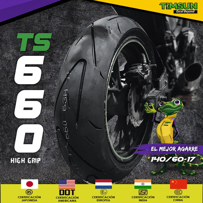 Llantas 130/70-12 Y 120/70-12 Timsun Ts660 Combo Tl