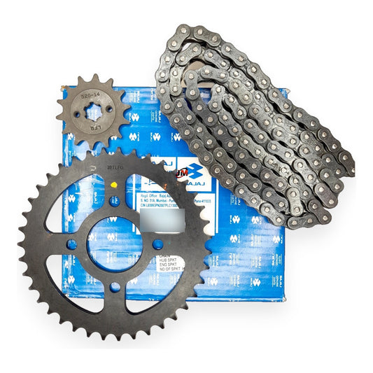 Kit Arrastre Pulsar 180 Ug /200 /220 Bajaj Original Plateado