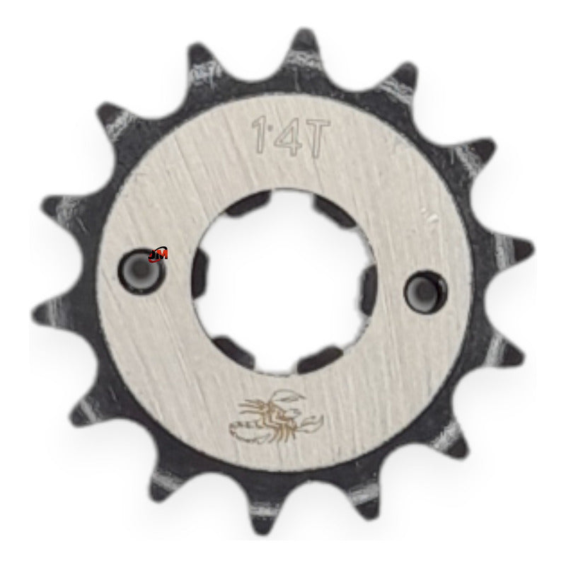 Kit Arrastre Xtz 150 Revo Scorpion (14x45)6h 428h-132 Dorada Plateado