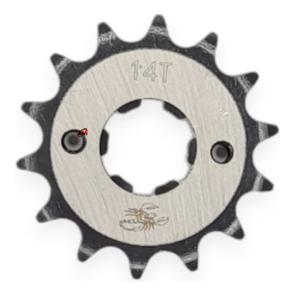 Kit Arrastre Xtz 150 Revo Scorpion (14x45)6h 428h-132 Dorada Plateado