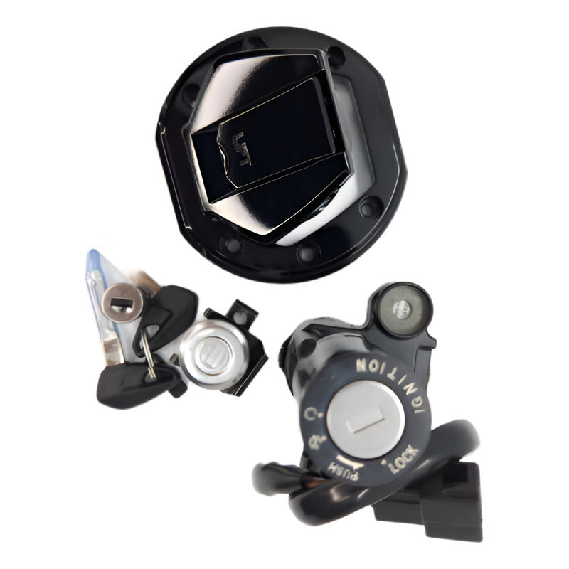 Kit Switch Encendido+tapa Tanque+seguro Dominar 400ug Bajaj